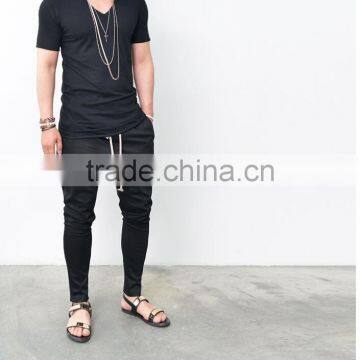 Men's Spandex Drop Crotch Baggy Pants photo-4