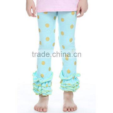 Wholesale 2015 Spring Fall Fashion Cotton Girls Ruffle Leggings