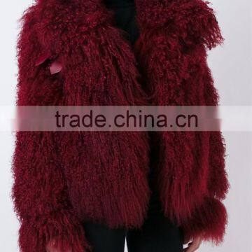 Shandao OEM Fashion Custom Winter Women Long Sleeve Turkey Fur Coat photo-3
