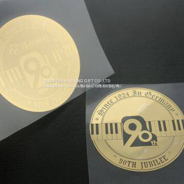 3M Glue Waterproof Glossy Metal Nickel Sticker photo-2