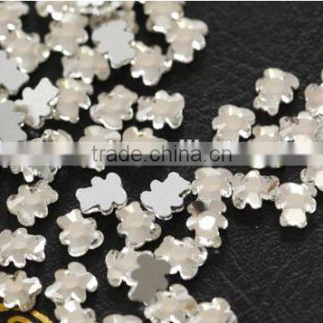 Clear White Flat Back Crystals Flatback Glass Bling Nail Rhinestone Nail Art photo-3