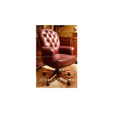 Leather Chair Home office chair moving chair anqitue leather chairs FS-168