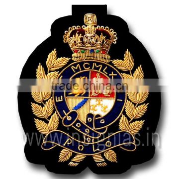 POLO bullion embroidery blazer badge