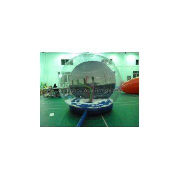 0.4mm PVC / 0.8mm PVC Inflatable Snow Globe Allow Customers Get Inside Play