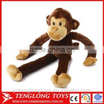 Cute plush stuffed long arms and legs brown monkey toy