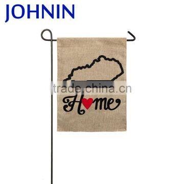 Hot Sell Cheap Outdoor Promotional Your Design Burlap Garden Flag