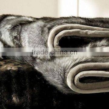 super soft discharge faux fur blanket