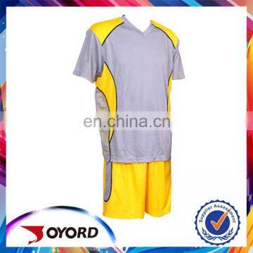 new design soccer football play polyester soccer uniform for male