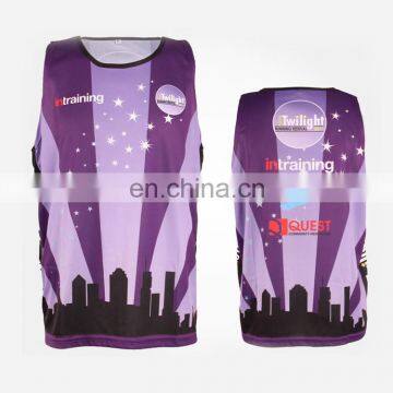 Sublimation Reversible Pinnies Fashion Lacrosse Wear