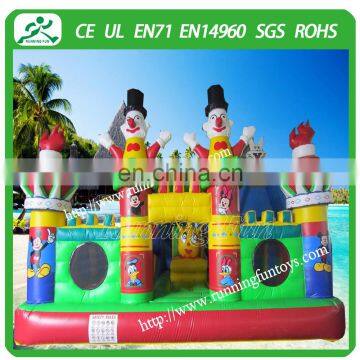 China giant inflatable combo, inflatable clown castle for sale