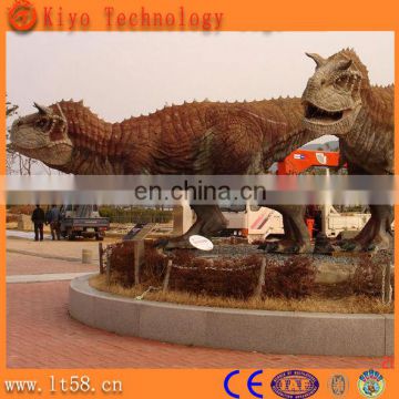 Large animatronic animal molds in dino world