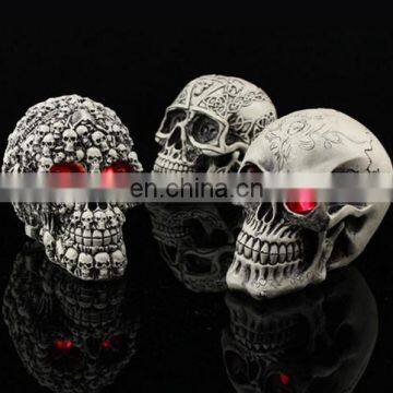 halloween party club bar scary gift glowing propsLED night light novelty thrick toy skull head decoration