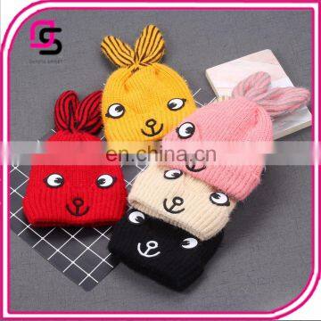 Trendy fashion hot baby caps soft beanie cute cartoon rabbit baby caps