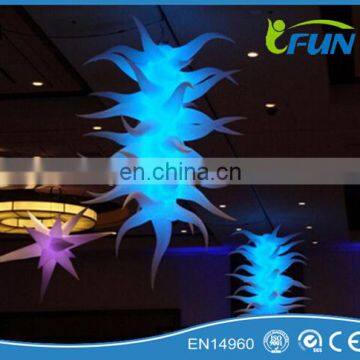 LED lights inflatable event stars for ceilling decorations /Inflatable LED stars / inflatable ceiling stars lights