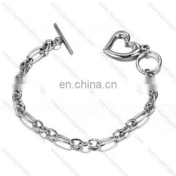 Heart bracelet stainless steel bangle custom jewelry polishing