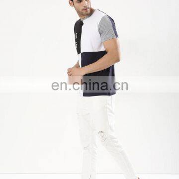Fashion Men's Bulk White Plain Stand Neck T-shirt Shirt for Men Polo photo-4