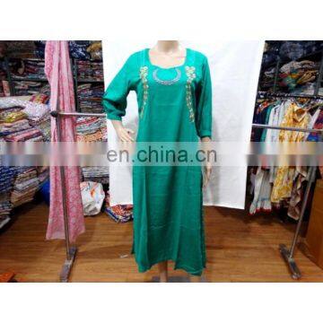 Women's Cotton Top Long TUNIC Indian Ethnic WEAR