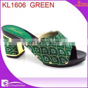 African Slipper Ladies High Heel Shoes Latest Shoes Slipper photo-2