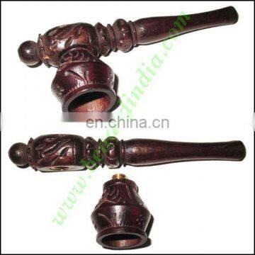 Handmade rosewood smoking pipe, size : 4 inch pipe