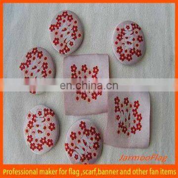 nice custom flower fabric badge