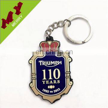 Giveaways colorful logo cheap wholesale rubber keychain