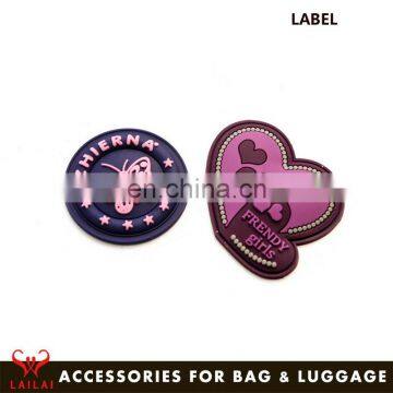 Manufacturer Custom Rubber Patches Logo Pvc Luggage Tags for Bag