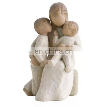 Factory price Custom Figurines Mother And Son Children Statue