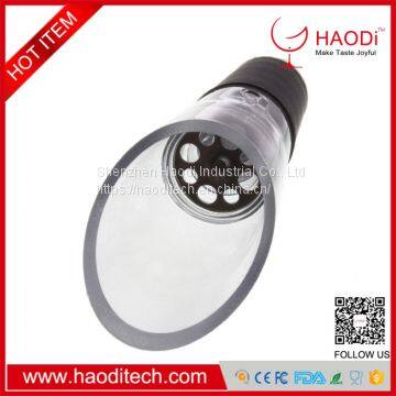HD-DJ0004 Wine Aerator Pourer Premium Decanter Spout for Red Wine Rubber Nozzle Helix Design photo-4