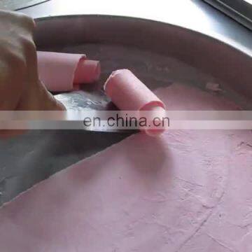 Single pan Fried ice machine in Thailand Ice Pan machine Fried ice cream roll machine