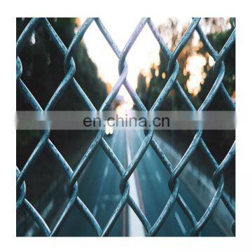 Galvanized steel mini chain link fence black mesh,cheap chain link fencing,temporary construction chain link fence