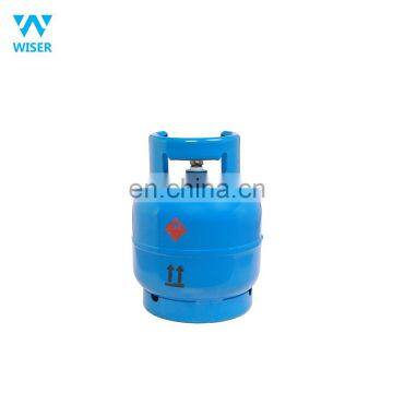 Lpg bottle 3kg gas cylinder for sale cooking butane tank DOT TPED standard