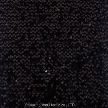 African Lace Embroidery Camo Black Sequin Fabric for Sublimation Sequins photo-3