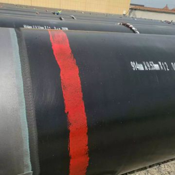 Petroleum Gas Oil Seamless Tube  3pe Anticorrosion Steel Tube Black Paint Coating