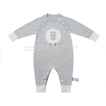 OEM Service Manufacturing Wholesale Organic Knitted Newborn Clothing Baby Romper 100% Cotton Fabric Baby Romper photo-5