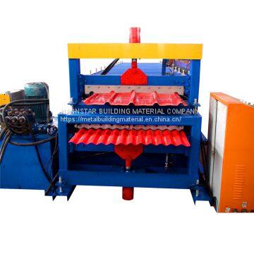 Roll forming machine color steel tile machine two layers