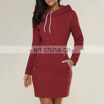 LAITE D2135 Autumn Plus Size Hoodies Dress for Women Custom Oversized Women's Hoodies Casual Dress photo-6