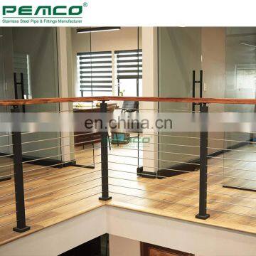 High Quality Balcony Stainless Steel Tensioning Cable Railing System Kits Balustrades Post