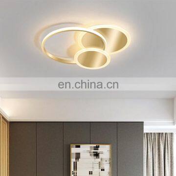 guzhen gold round shade  decoration acrylic  ceiling lamp for indoor