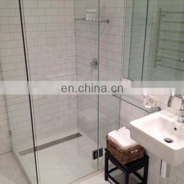 china fancy frameless shower glass new design bathroom furniture glass shower room fittings