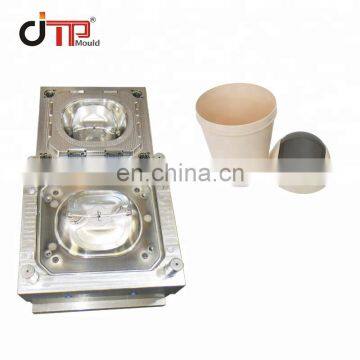 zhejiang taizhou mould factory household plastic injection rotating garbage dustbin moulds