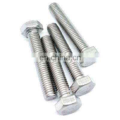 M12 M16  M20 Stainless steel SS304 SS316 partial full thread hexagon head bolt