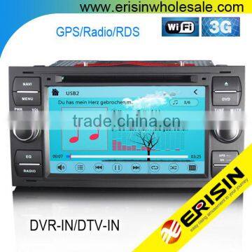 Erisin ES7301M 7 inch 2 Din Car DVD Player for C-Max 2005 2006