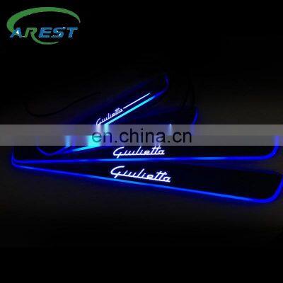 Acrylic LED Door Sill Scuff Guard Welcome Plate Light Fit For ALFA ROMEO GIULIETTA 940 2010-2020 Car Sticker Protector Styling