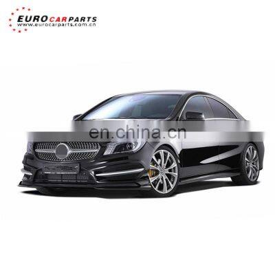 W117 CLA45 body kits fit for CLA45 CLA250 sport line to PIE-style front lip diffuser spoiler for CLA45