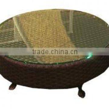 Synthetic Rattan Round Lounge Chair+table photo-2
