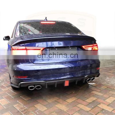 2017 CF rear lip diffuser fit for S3 car body part