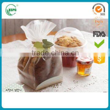 food grade cellophane bags with card bottoms