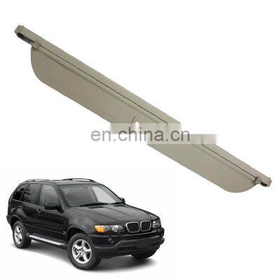 Waterproof Rear Trunk Security Shielding Shade Retractable Cargo Cover For Bmw X5 E53 1998-2002 Accessories