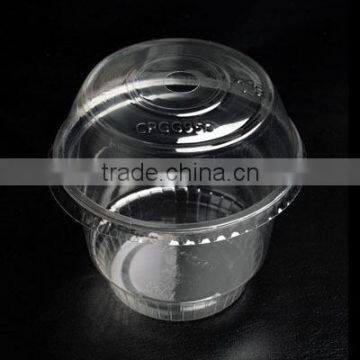 10oz/300ml-H eco-friendly plastic ice cream cup,clear and transparent