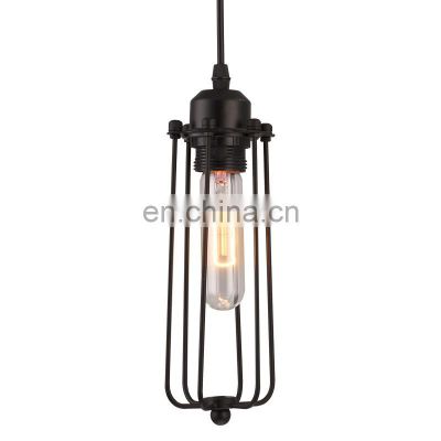 Retro industrial style iron flute cage pendant light for decorate